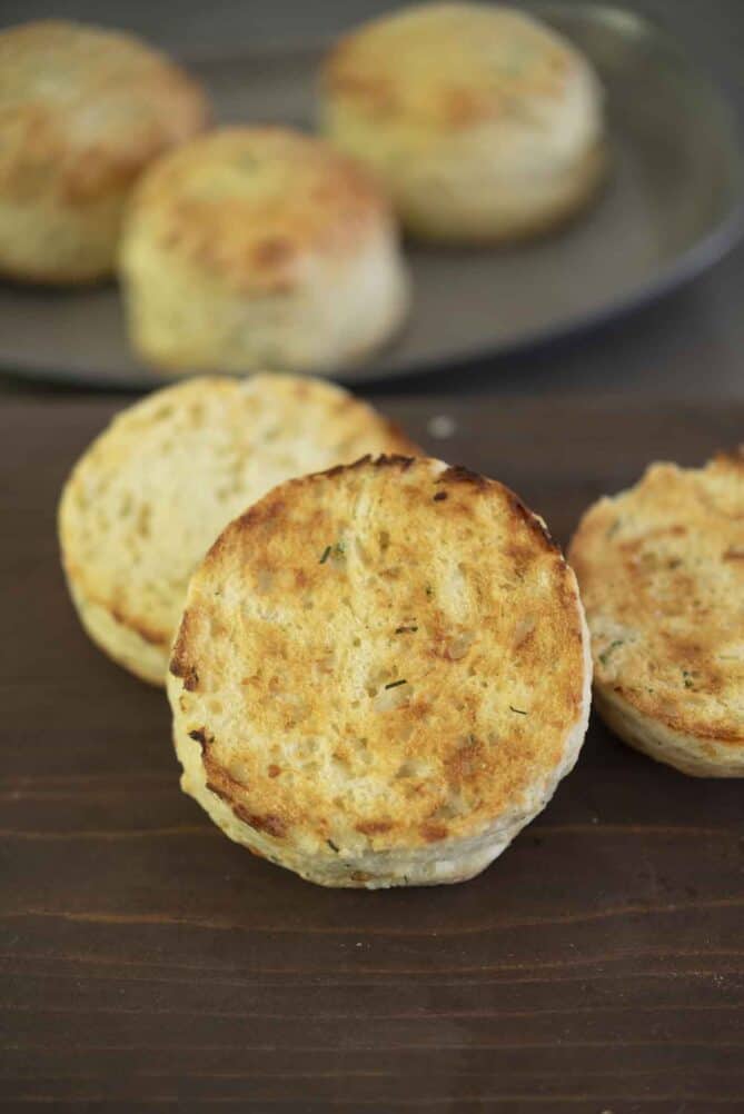 A toasted scone