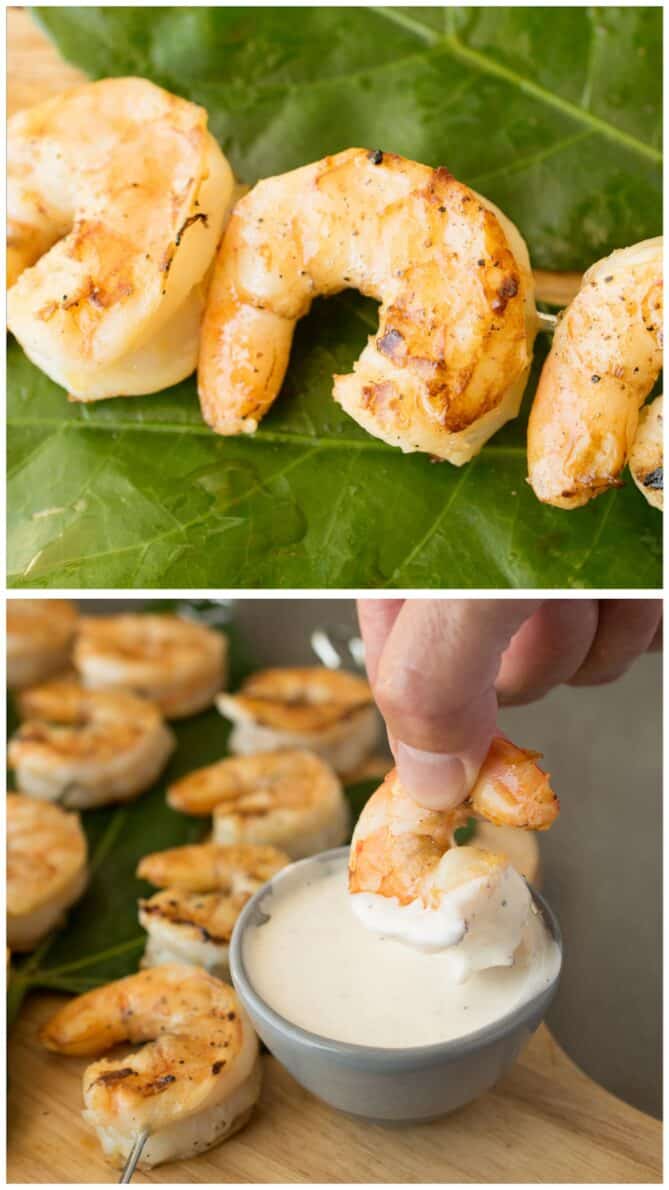 Deveined, cooked shrimp