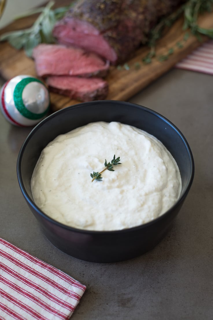 After trying this homemade creamy horseradish sauce, you will never buy store bought again. This is a light, tangy, yet cooling sauce that is the perfect accompaniment to any roast beef dish and is really quick and easy to make.