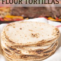 A stack of flour tortillas