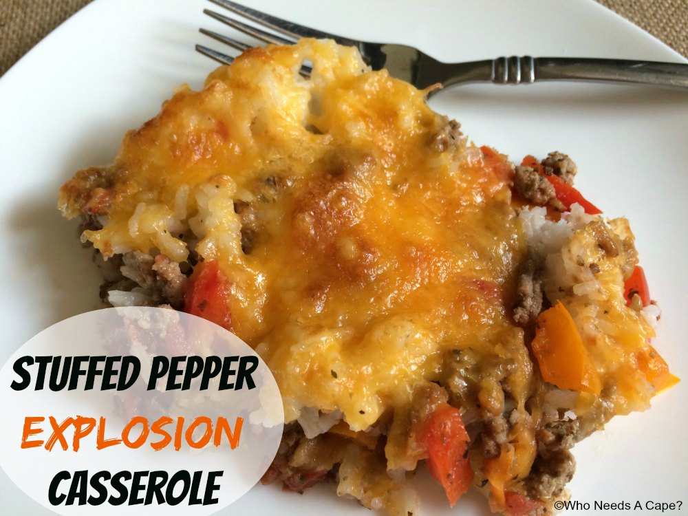 Stuffed Pepper Explosion Casserole Stuffed Pepper Explosion Casserole