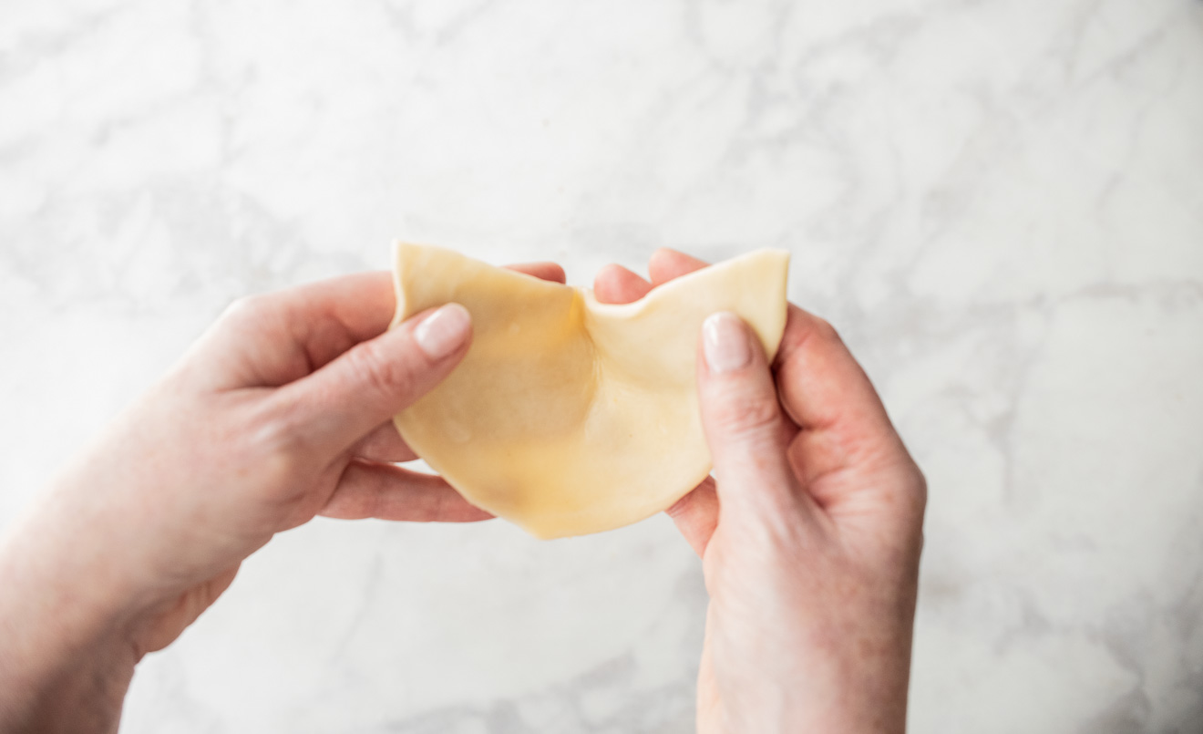 Folding dough